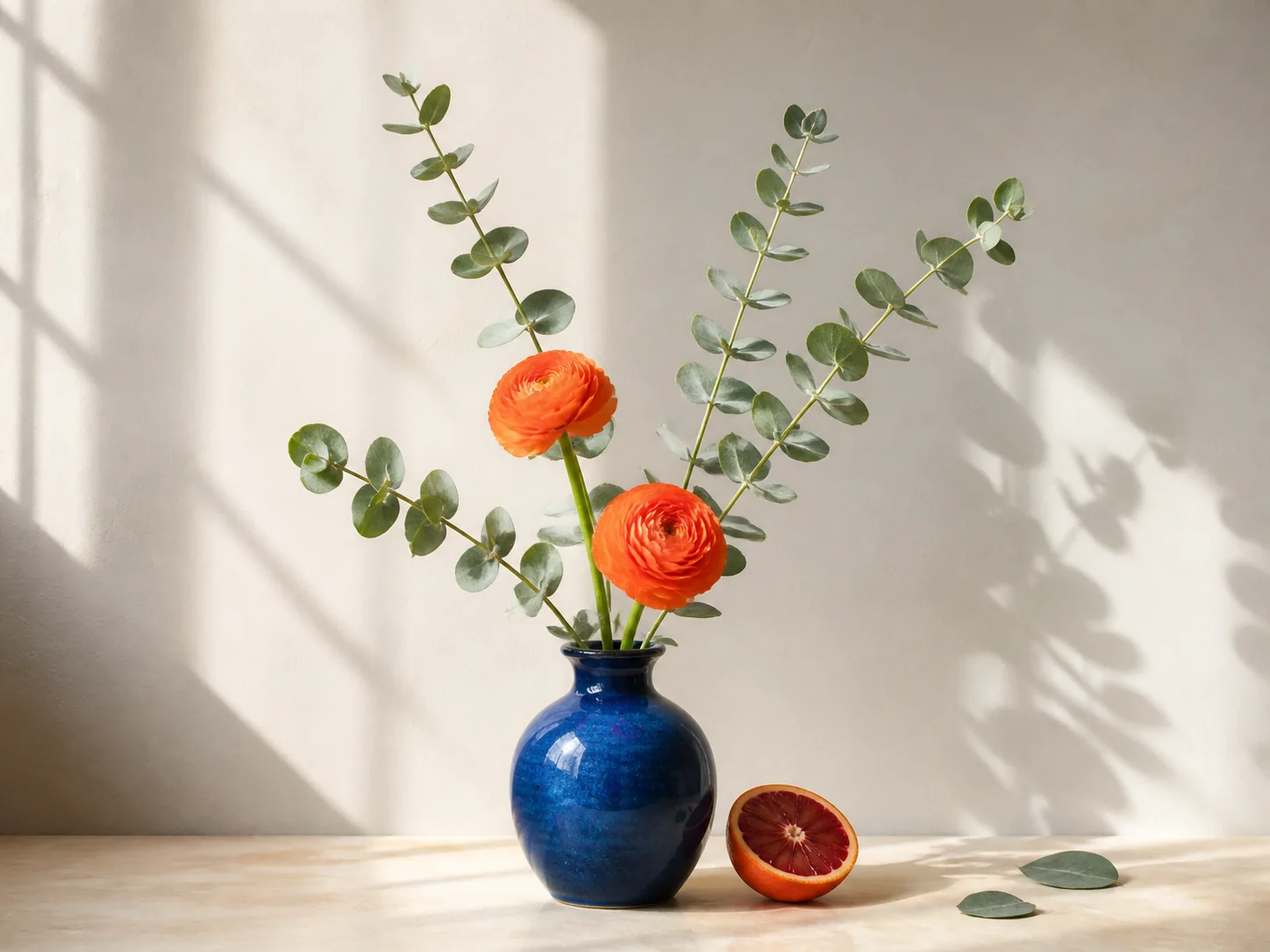 Botanical still-life photograph before Transform Style