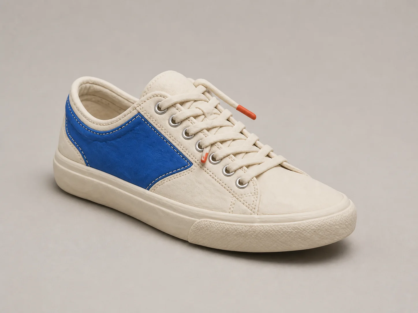 The same sneaker reconstructed as a soft clay render after Transform Style