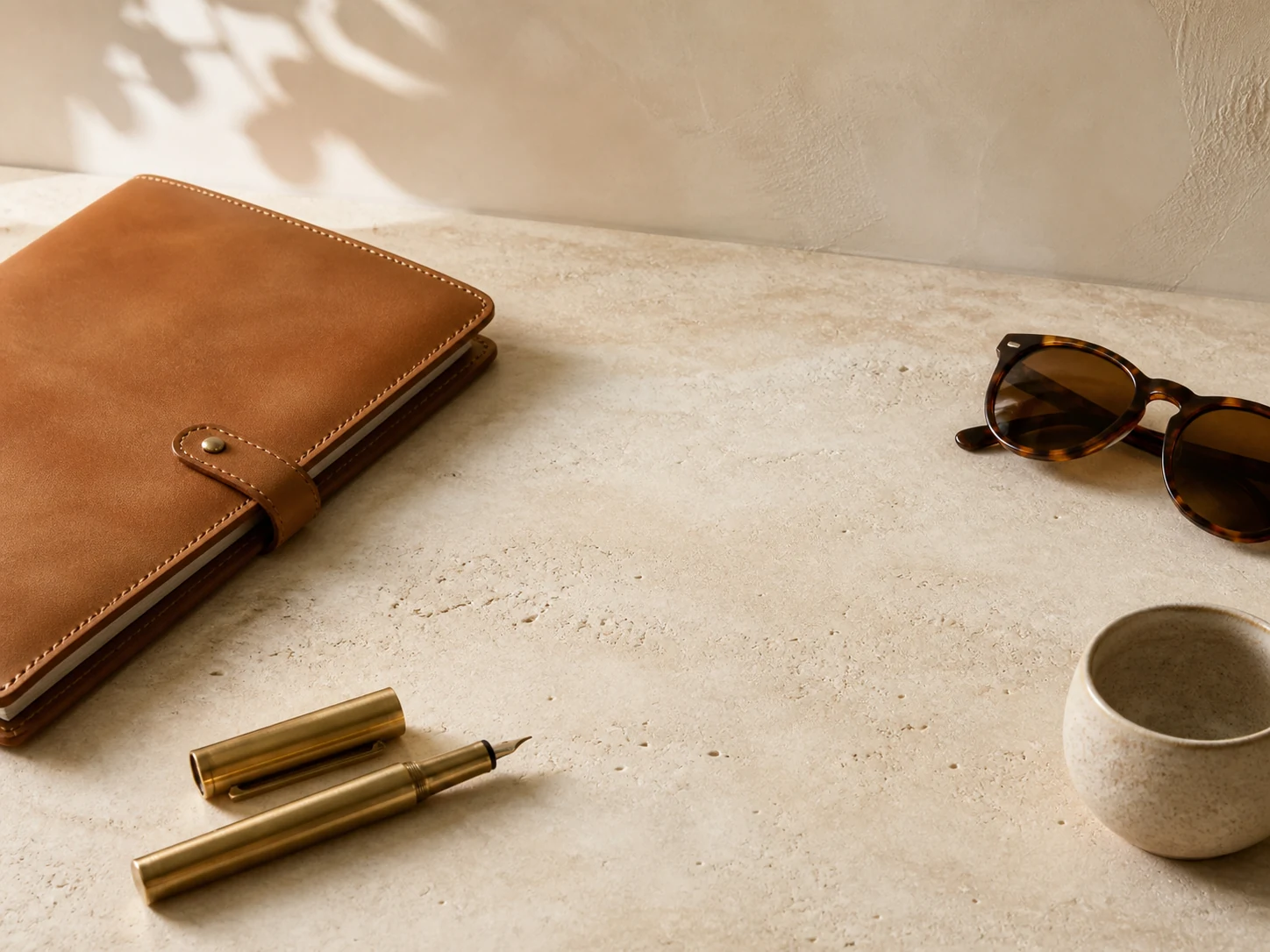 Clean desk flat lay showing the intended result after Watermark Remover processing